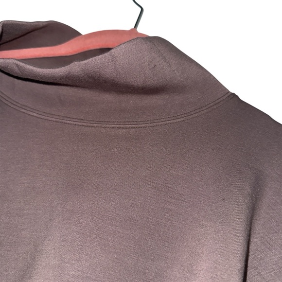 Spanx Cropped Sweatshirt XL Taupe Modal Blend Pullover NWT - Picture 2 of 7